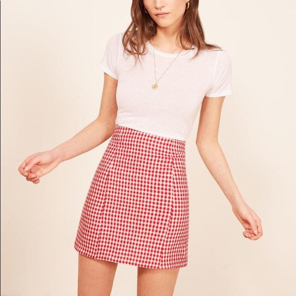 Reformation Linen Amelie Skirt